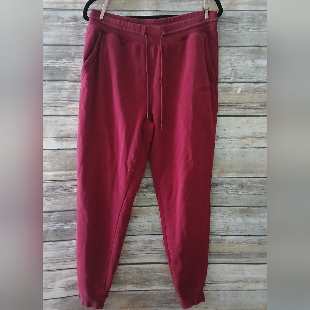 Hurley Maroon Casual Pants, Drawstring, Joggers